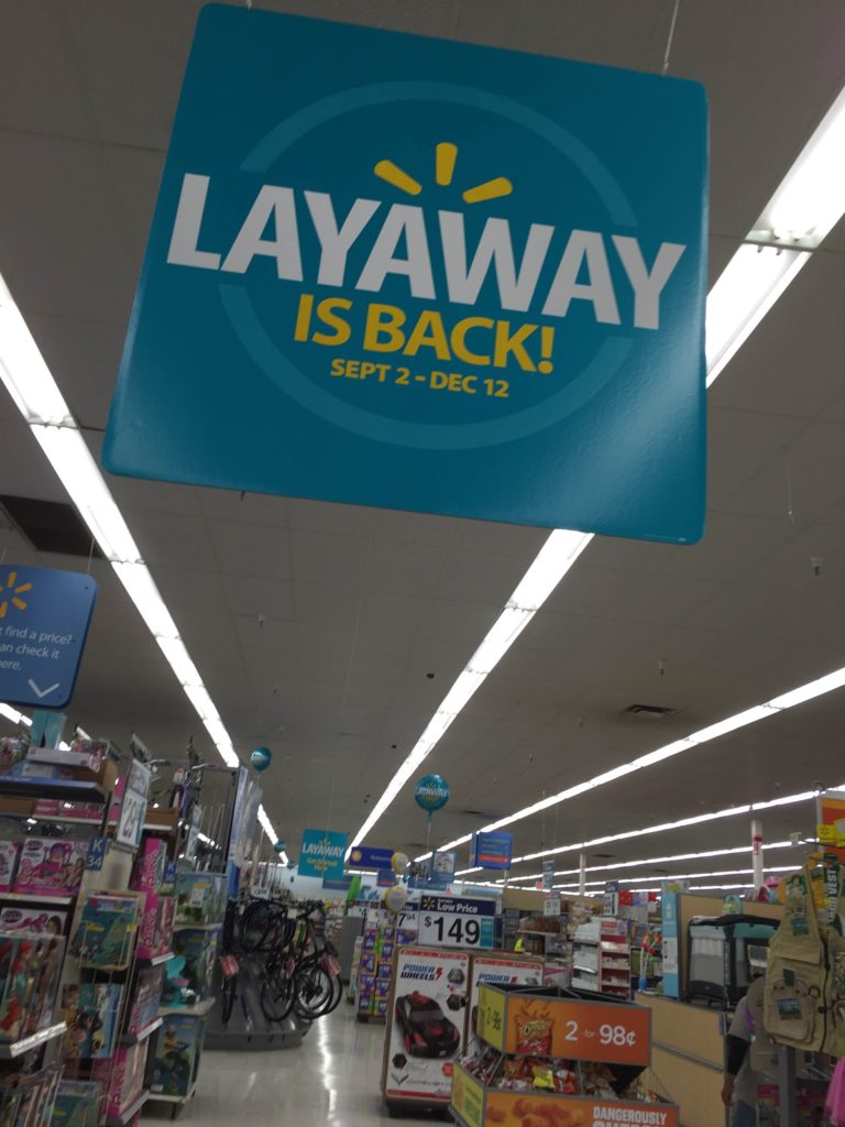 Walmart Layaway Information Layaway Plans